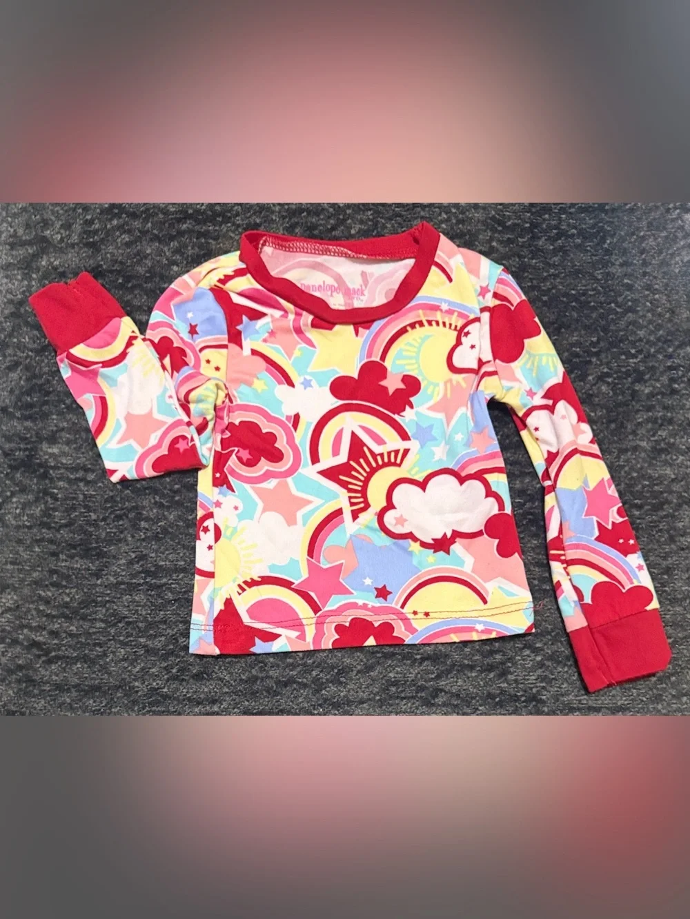 Infant Rainbow Cloud & Star Pajama Set - 22 months